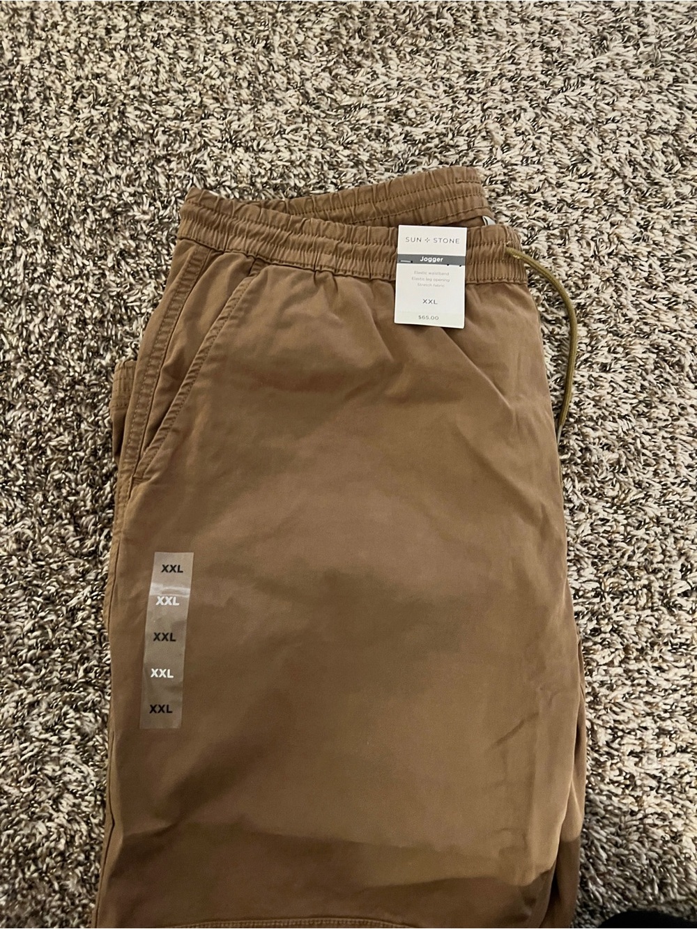 Sun + Stone Brown Men's Jogger Pants